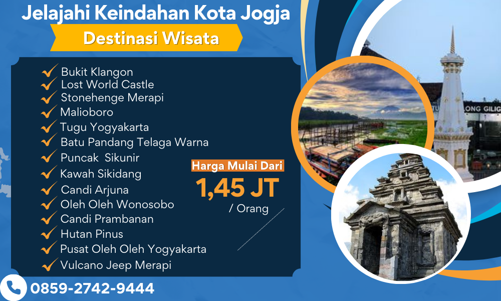 Paket wisata Jogja 3 Hari 2 Malam
