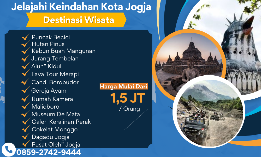 Paket wisata Jogja 3 Hari 2 Malam