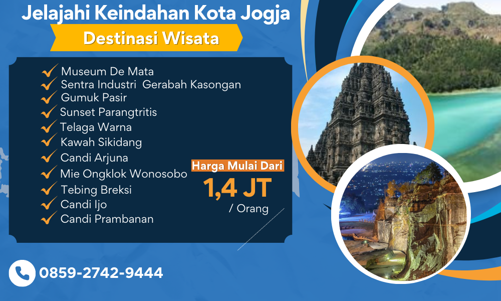 Paket wisata Jogja 3 Hari 2 Malam