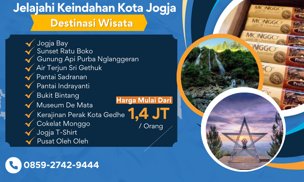 Paket wisata Jogja 3 Hari 2 Malam