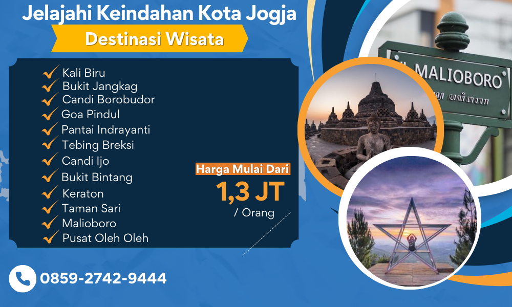 Paket wisata Jogja 3 Hari 2 Malam