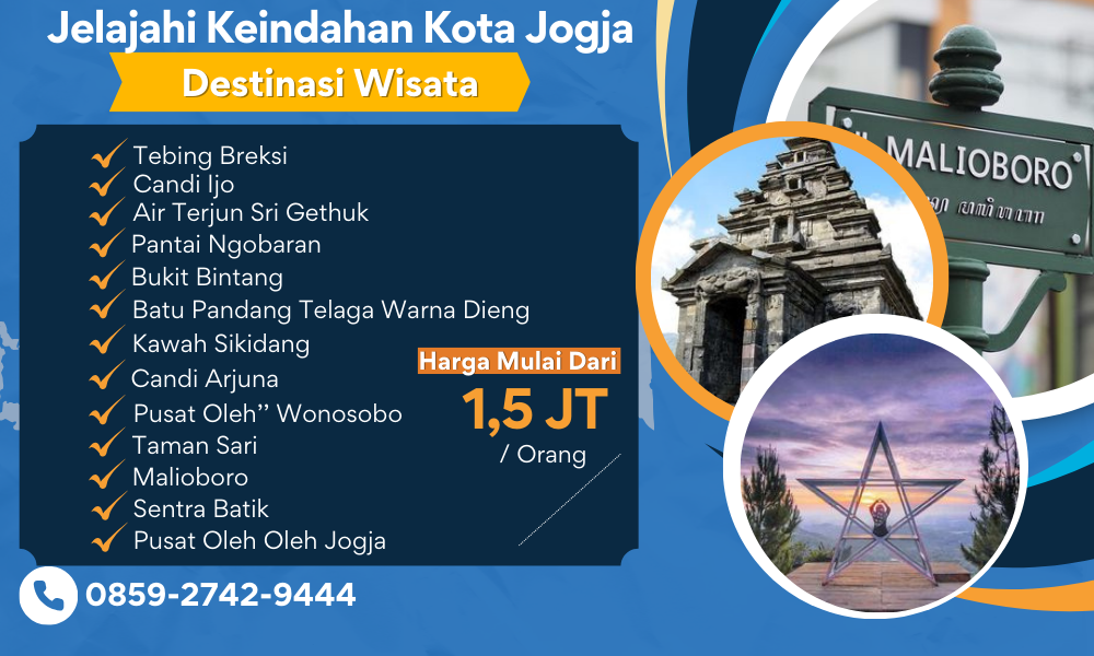 Paket wisata Jogja 3 Hari 2 Malam