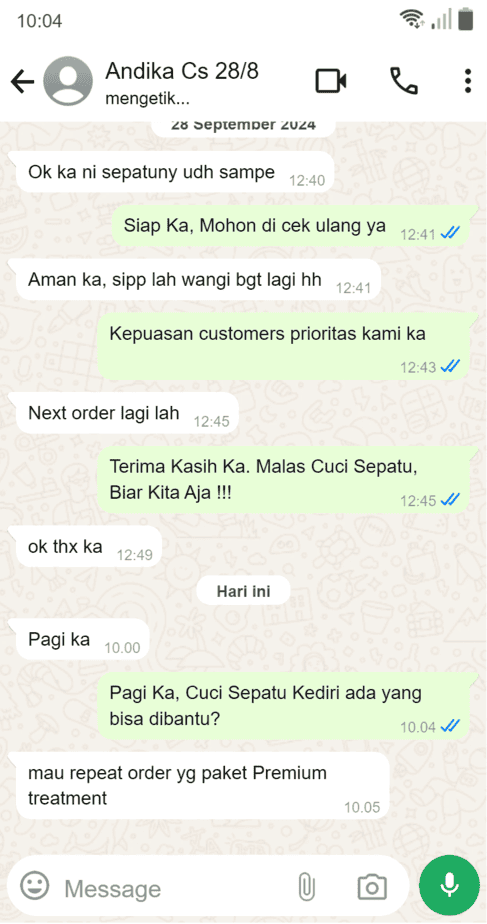 Cuci Sepatu Kediri