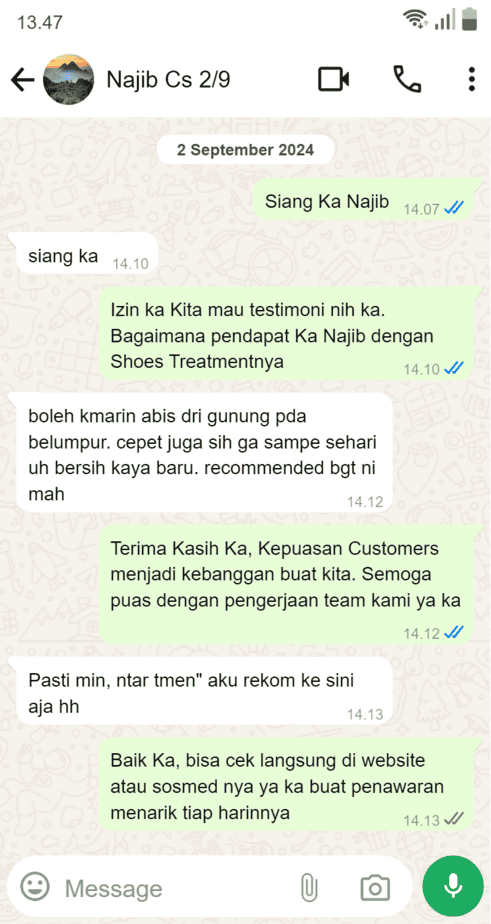 Cuci Sepatu Kediri