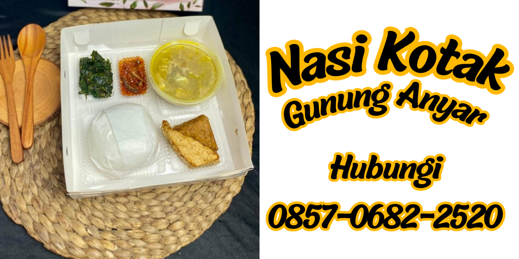 Nasi Kotak Gunung Anyar Lezat dan Bergizi
