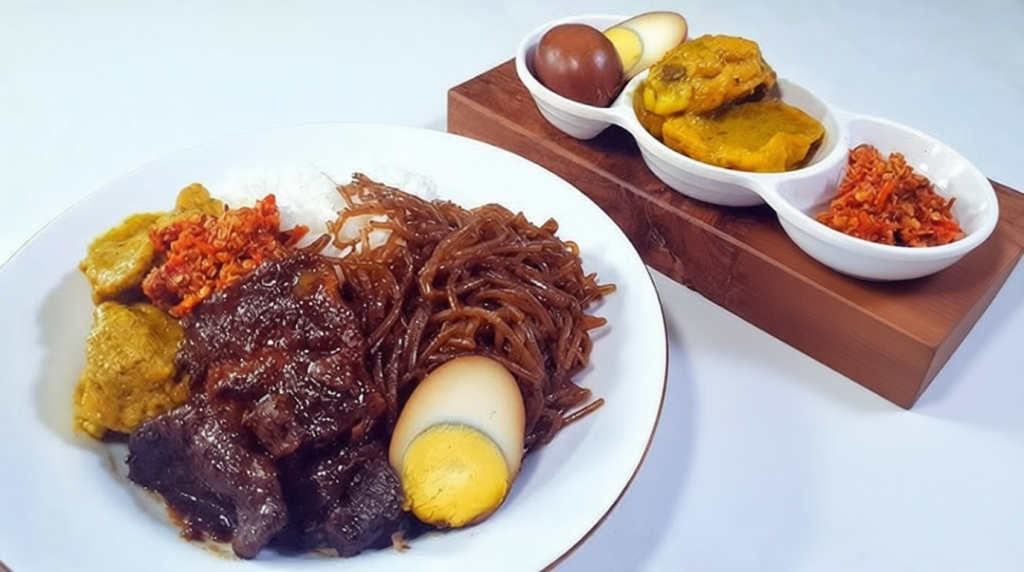 Nasi campur tambak bayan